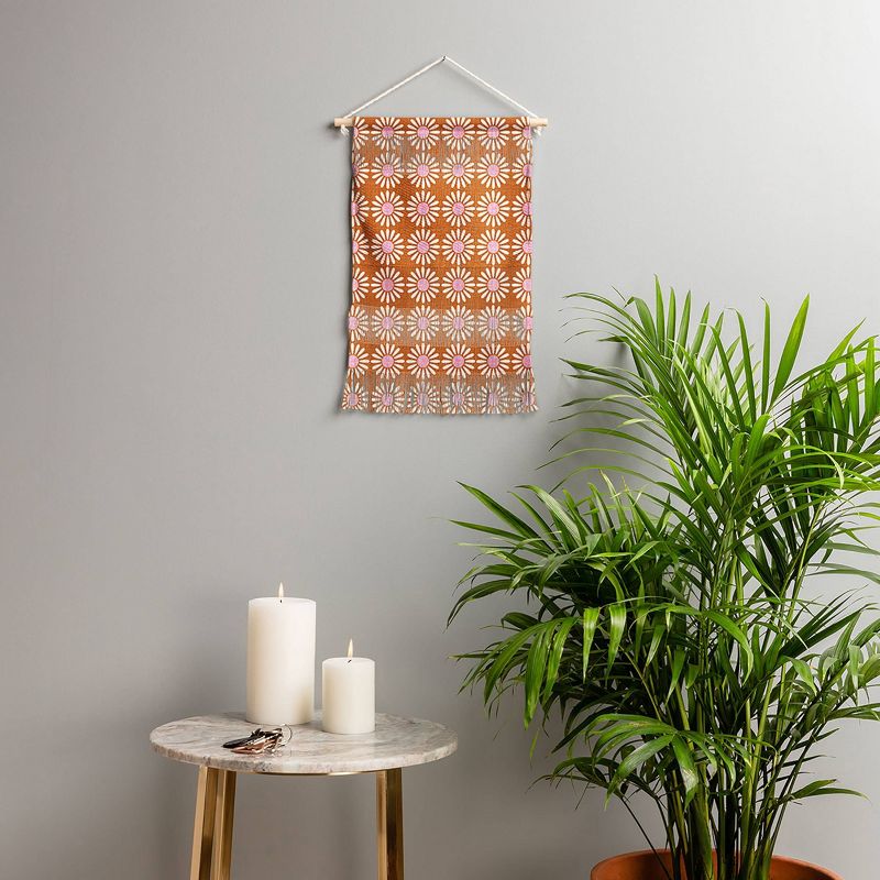 Schatzi Brown Retro Jumbo Daisy Fiber Wall Hanging Orange - Deny Designs, 3 of 5