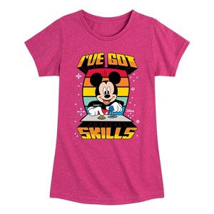 Girls' - Disney - Mickey & Friends Fitted Short Sleeve Graphic T-Shirt - 1 of 4