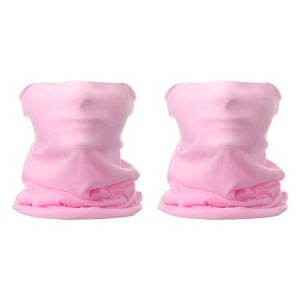 Unique Bargains Breathable Elastic Moisture Absorption Sport Neck Gaiter Face Masks 2 Pcs - 1 of 4