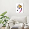 15" x 21" Floral Flamingo Animals Framed Wall Art Print Purple - Wynwood Studio: Modern Decor, Digital, Vertical Layout - 4 of 4