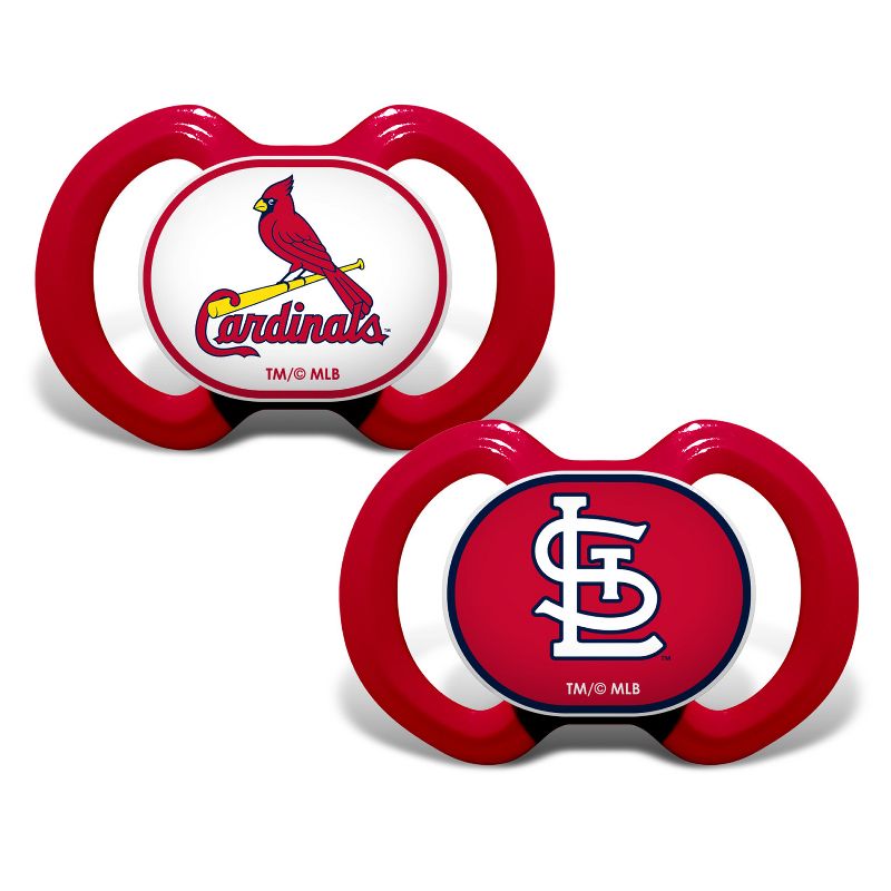 BabyFanatic Officially Licensed Pacifier 2-Pack - MLB St. Louis Cardinals, 2 of 6