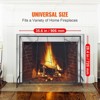 VEVOR Fireplace Screen Single Panel, Sturdy Iron Mesh Fireplace Screen, 35.6"(L) x28.4"(H) Spark Guard Cover, Simple Installation, Black - 3 of 4