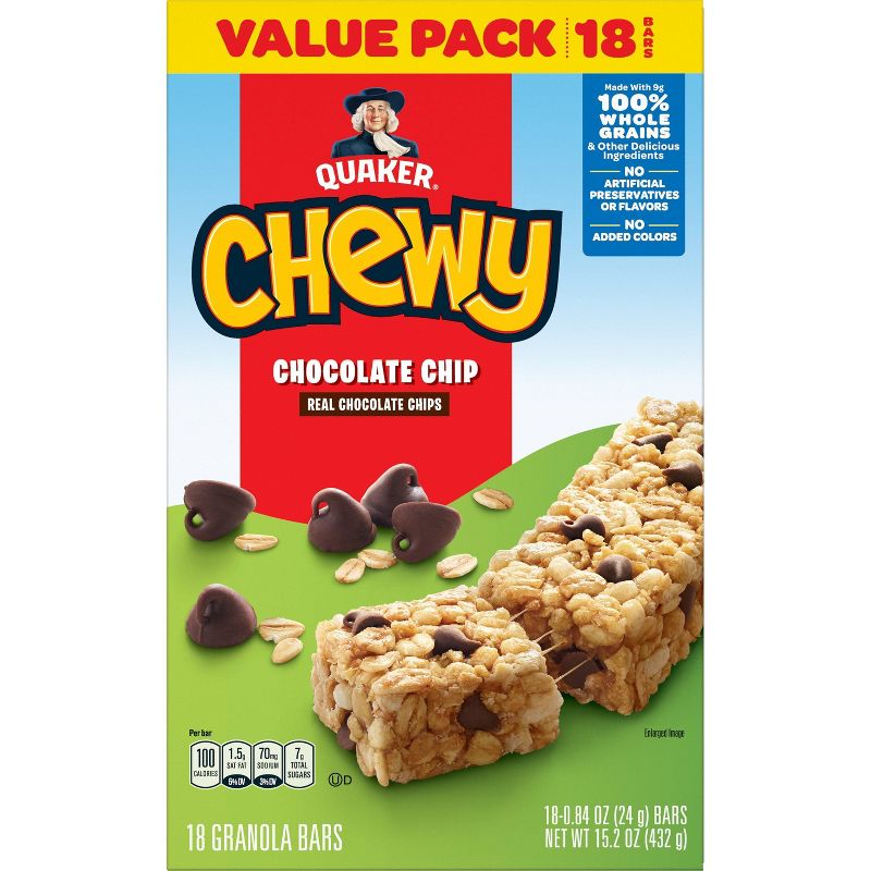 Quaker Chewy Chocolate Chip Granola Bars, 3 of 14
