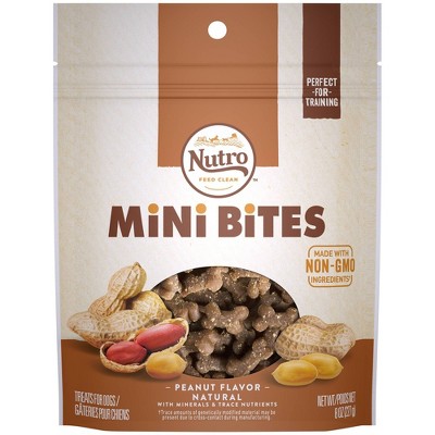 Nutro Feed Clean Mini Bites Peanut Butter Dog Treats - 8oz