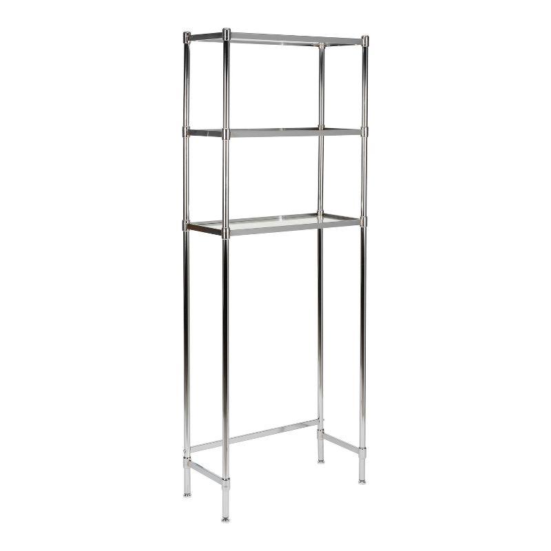 3 Tier Glacier Collection Glass Shelving Gray - Organize It All, 3 of 6