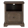 Toulon Wood Lateral File Cabinet with Casters in Dark Oak - Lexicon - 2 of 4