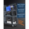 3 Tier Welding Cart, Heavy Duty WelderCart with 360¡ã Swivel Wheels, Tank Storage Safety Chains, Rolling MIG Welder Cart - 4 of 4