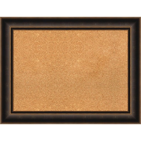 34"x26" Villa Wood Frame Natural Cork Board Oil Rubbed Bronze - Amanti Art: Wall Mount, Custom Framed, Home Organization - image 1 of 4