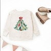 Christmas Tree Stitched - Youth Graphic Sweatshirt - 3 of 4