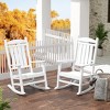WestinTrends All-Weather Outdoor Patio Poly Classic Porch Rocking Chair (Set of 2) - 2 of 4