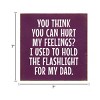 Slickblue Funny Memory Sign – 7x7 Wood Decor Funny Father Memory Quote – Great Gift for Dads or Sons, Color Options - 3 of 3