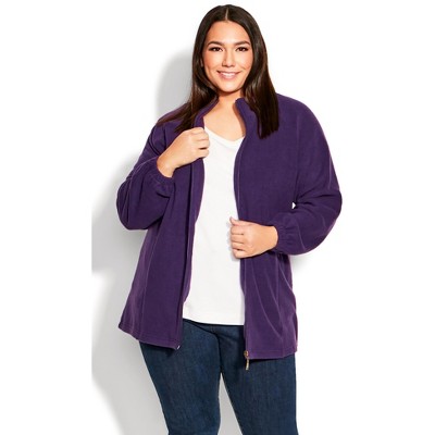 ladies plus size fleece jacket