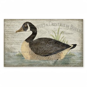 Stupell Industries French Goose Vintage Motif Printed Outdoor Door Mat, design by Suzanne Nicoll, 18"x30" - 1 of 4