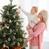 30 Pcs Christmas Ball Ornaments, 2.36 Inch/6 Cm Shatterproof Decorative Baubles, Christmas Tree Ball for Holiday Wedding Party Decoration - 4 of 4