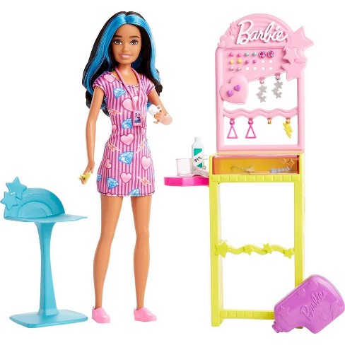 Barbie Skipper Doll And Ear-piercer Set With Piercing Tool And