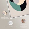 Art Remedy Cubist Style Jade Ring Contemporary Shapes Abstract Wall Art Framed - 4 of 4