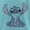 Girl's Lilo & Stitch Distressed and Fluffy Stitch Ears T-Shirt - 2 of 4