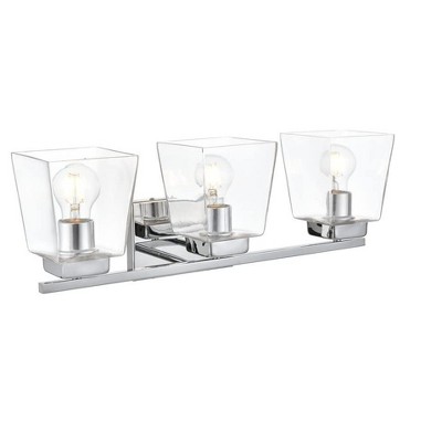 Elegant Lighting Merrick 3 light Chrome and Clear Bath Sconce