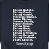 Men's - Forrest Gump - Bubbas Shrimp List Graphic Fleece Sweatshirt - 2 of 4