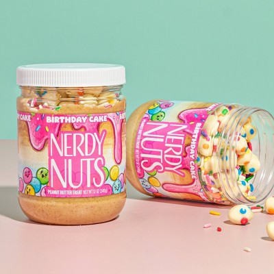 Nerdy Nuts Birthday Cake Peanut Butter Treat - 12oz