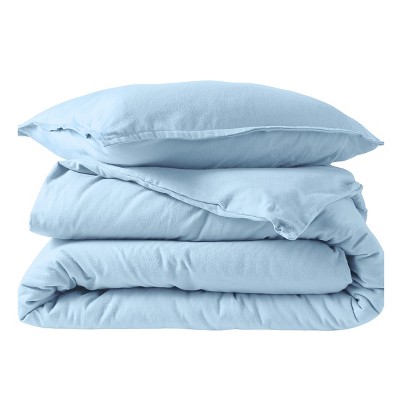 Cotton Flannel Duvet Cover & Sham Set by Bare Home