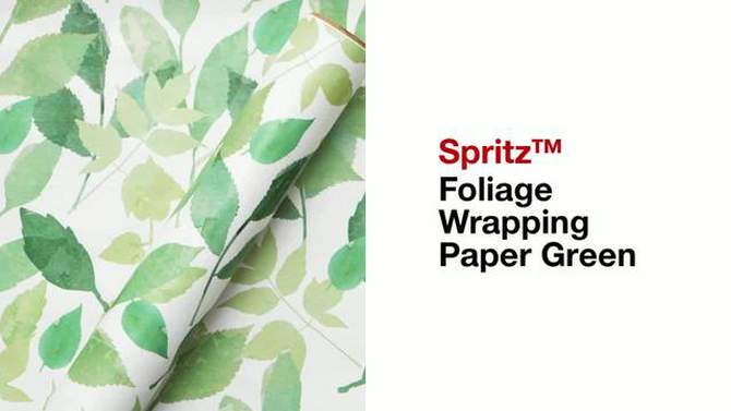 Foliage Wrapping Paper Green - Spritz&#8482;, 5 of 9, play video