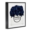 Stupell Industries Trendy Chic Navy Blue Roses, 17" x 17" - 3 of 4