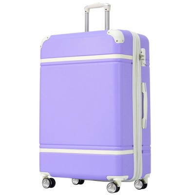 Maggift Luggage, with 4 Spinner Wheels Lightweight Suitcase, Suitable for business trips and travel, Purple, 20.1"*12.4"*30.3"
