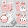 Big Dot of Happiness Bride Squad - 4 Rose Gold Bridal Shower or Bachelorette Party Games - 10 Cards Each - Gamerific Bundle - image 2 of 4