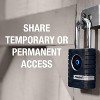 Master Lock 5-5/16 in. H X 1-1/16 in. W X 2-7/32 in. L Metal Single Locking Bluetooth Padlock - 4 of 4