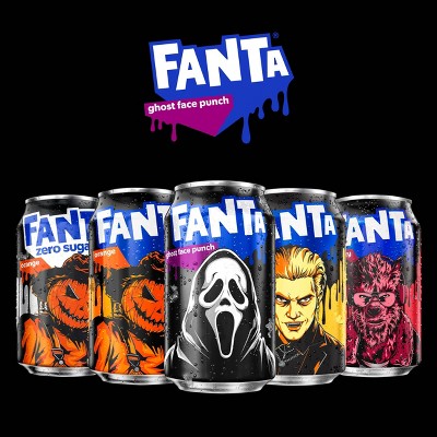 Fanta Ghost Face Dark Berry Punch Soda - 12pk/12 fl oz Cans