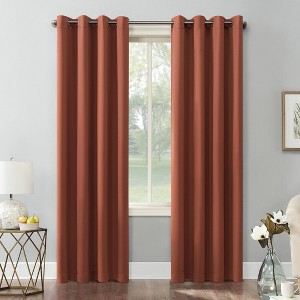 Sun Zero Blackout Kenneth Energy Saving Grommet Curtain Panel - 1 of 4