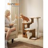 Feandrea WoodyWonders Cat Tree, 33.9-Inch Modern Cat Tower, Cat Condo with 3 Perches, Scratching Post and Mat, Cave, 4 Removable Washable Cushions - 2 of 4