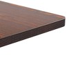 vidaXL Bistro Table Dark brown, black MDF, steel 19.7 x 19.7 x 29.5 in - 3 of 4