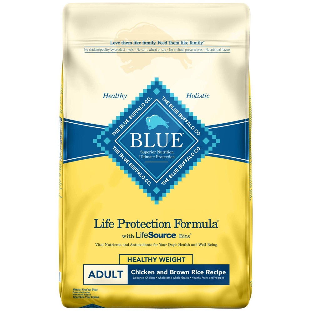 Blue Buffalo Life Protection Healthy Weight Chicken & Brown Rice Recipe Adult Dry Dog Food - 15lbs