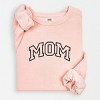 Simply Sage Market Embroidered Mom Varsity Outline Lightweight Garment Dyed Sweatshirt - 2 of 4