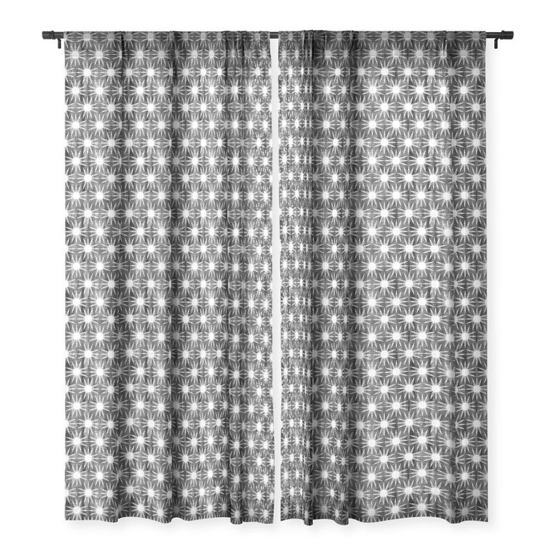 Schatzi Brown Mila Sun Black Single Panel Sheer Window Curtain - Deny Designs, 3 of 7