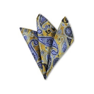 TheDapperTie - Men's Paisley Woven 10 Inch x 10 Inch Pocket Squares Handkerchief - 1 of 3