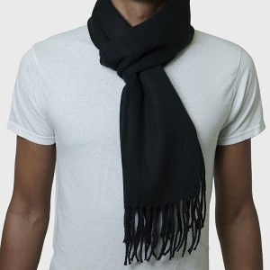 Alpine Swiss Mens Plaid Scarf Softer Than Cashmere Scarves Winter Shawl - 1 of 4