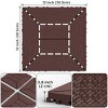 Syemin Carpet Tiles 44 Pieces Balcony Deck Tiles, DIY Interlocking Deck Floor Tiles for Poolside Balcony, Backyard, Brown, 12"*12"*0.8" - 3 of 4