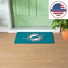 Evergreen Full Color PVC Mat, 16" x 28", Miami Dolphins Indoor and Outdoor Home Decor - 2 of 4