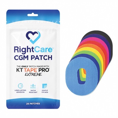 RightCare CGM Adhesive Synthetic Patch, Dexcom, Bag of 25