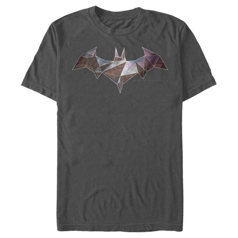 Men's Batman Logo Geometric Wing T-shirt - Charcoal - X Large : Target