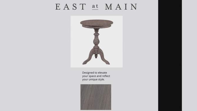 Allura Pedestal Round End Table - East At Main, 2 of 10, play video