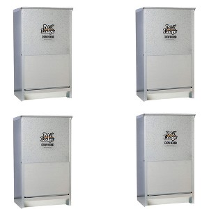 Little Giant CH50 Indoor and Outdoor Dry Food Automatic Heavy Gauge Steel Dog Feeder Chow Hound with 50 Pound Capacity (4 Pack) - 1 of 3
