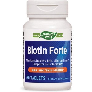 Nature'S Way Biotin Forte 5 Mg Without Zinc 60 Ct - 1 of 4