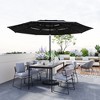 FUFU&GAGA 11FT Outdoor 3-Tier Patio Umbrella with Crank & LED Lights - 4 of 4