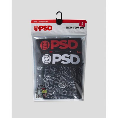 PSD Men's Paisley Print Briefs - Neon