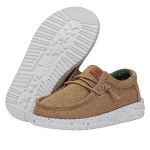 Women's Wally Youth Washed Canvas Shoes - HEY DUDE - 1 of 4