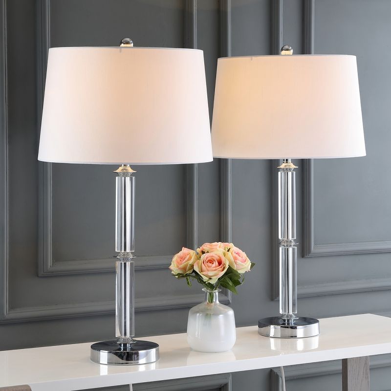 Vendome 28.5" Crystal Table Lamp (Set of 2) - Clear - Safavieh., 3 of 8